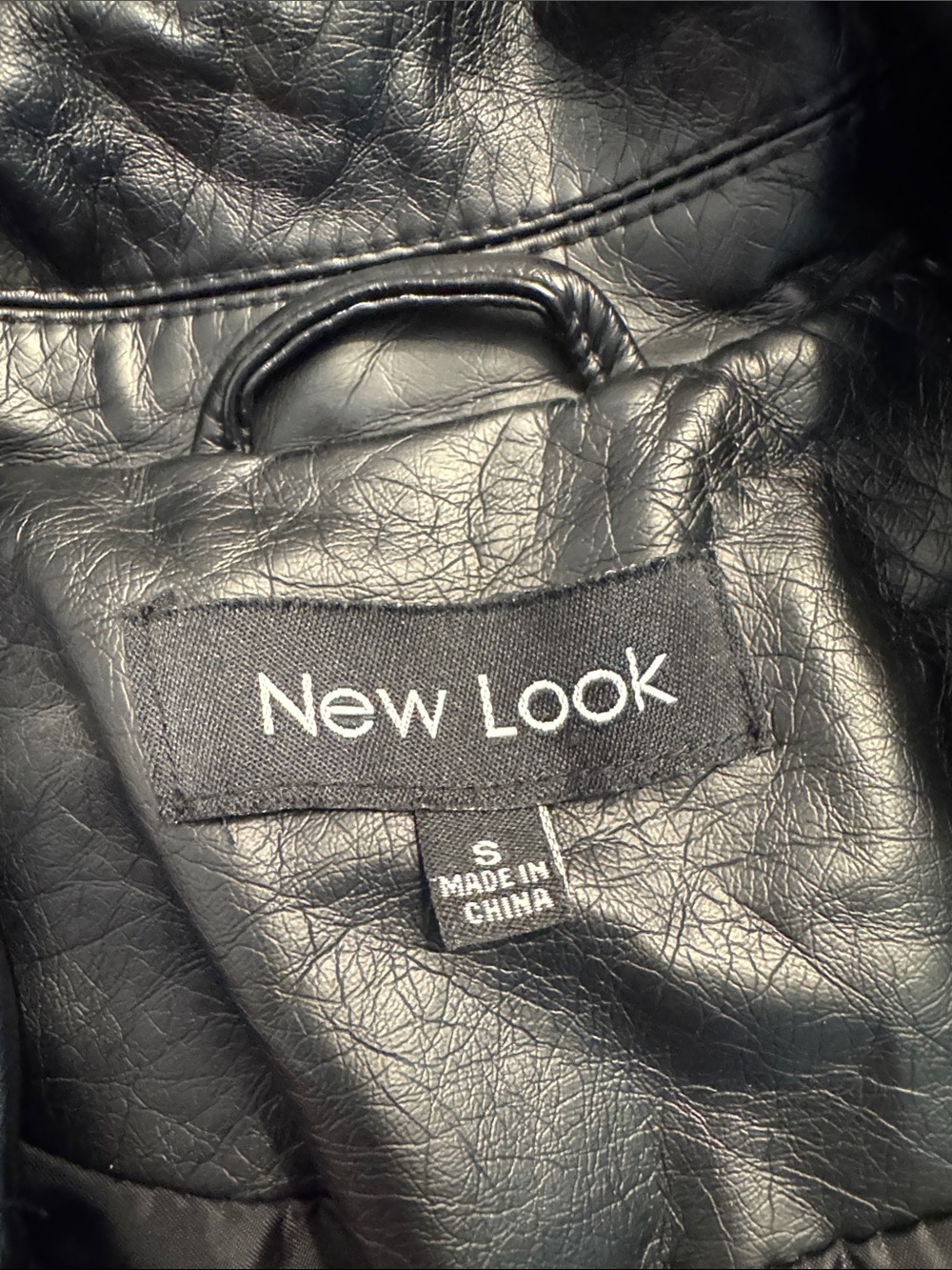 New Look Black Faux Leather Biker Jacket - Picture 2 of 5